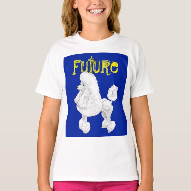 Future Poodle Kids T Shirt (Front)