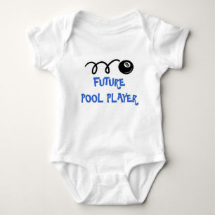 Future pool player Cute baby clothes with 8 ball Bodysuit