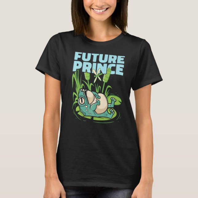 Future Prince Frog Lily Pads   T-Shirt (Front)