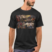 Future Quake Mural/Revelation Quote Dark Shirt