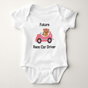 Future Race Car Driver (girl) Baby Bodysuit