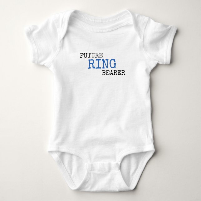 Future Ring Bearer Wedding Baby Bodysuit (Front)