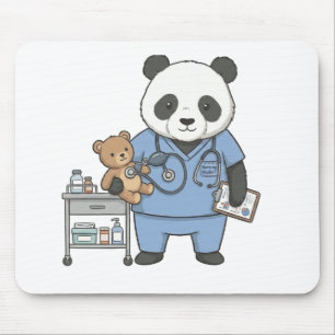 Future RN Panda: Adorable Medical Student Mouse Pad