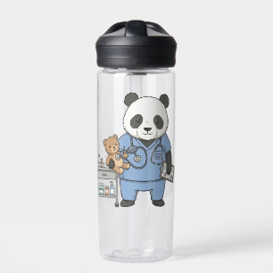 Future RN Panda: Adorable Medical Student Water Bottle