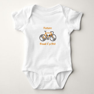 Future road cyclist baby bodysuit