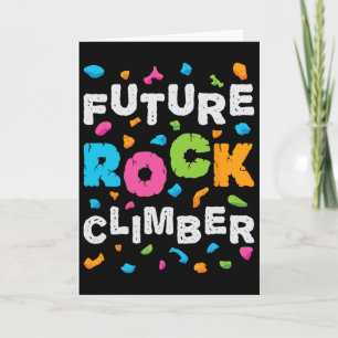 Future Rock Climber Mountain Climbing Bouldering B Card