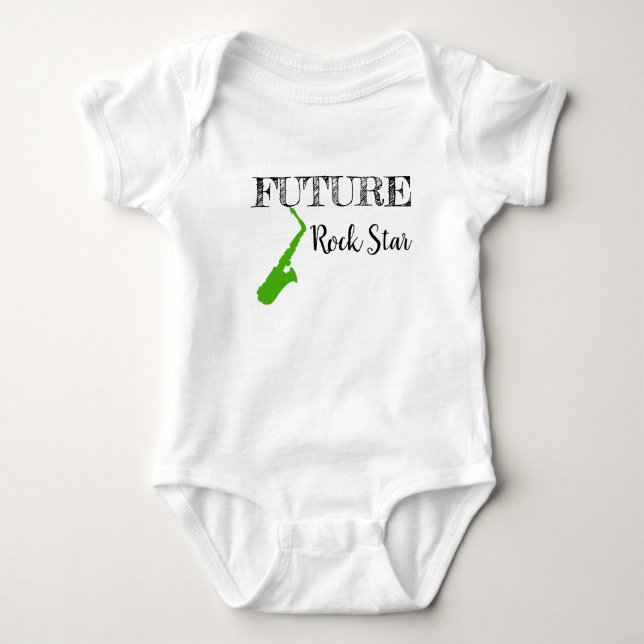 Future Rock Star Baby Bodysuit (Front)