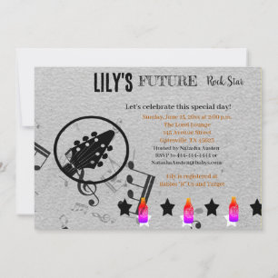 Future Rock Star Baby Shower Invitation