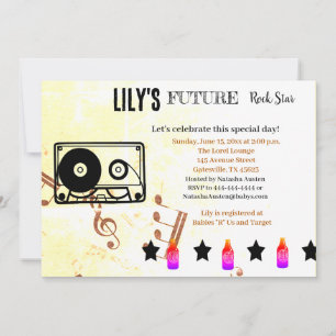 Future Rock Star Baby Shower Invitation