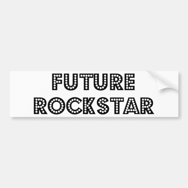Future Rock Star Bumper Sticker (Front)