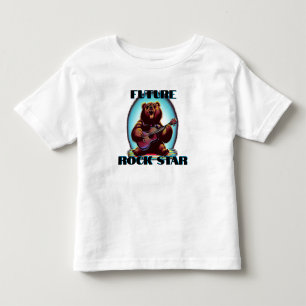 Future Rock Star Colourful Bear Toddler T-shirt