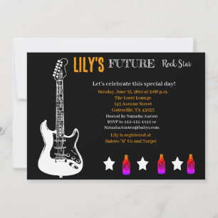 Future Rocker Baby Shower Invitation
