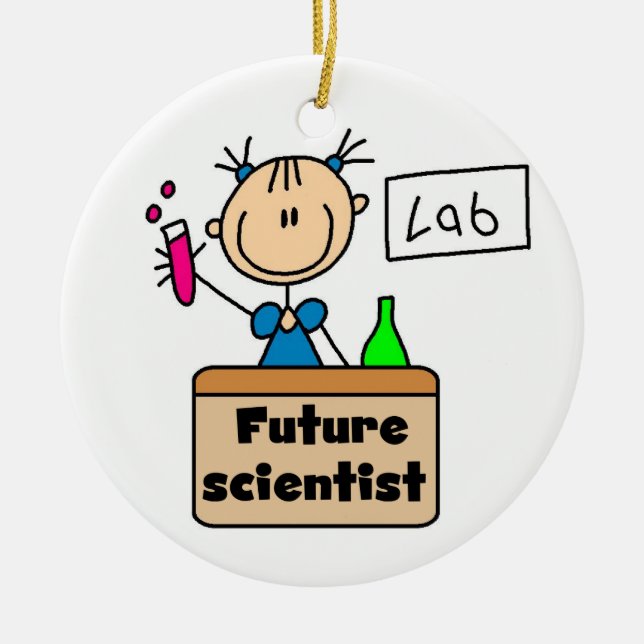 Future Scientist Ceramic Ornament (Front)