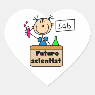 Future Scientist Heart Sticker