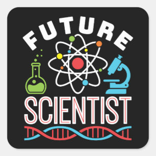 Future Scientist Science Lover Square Sticker