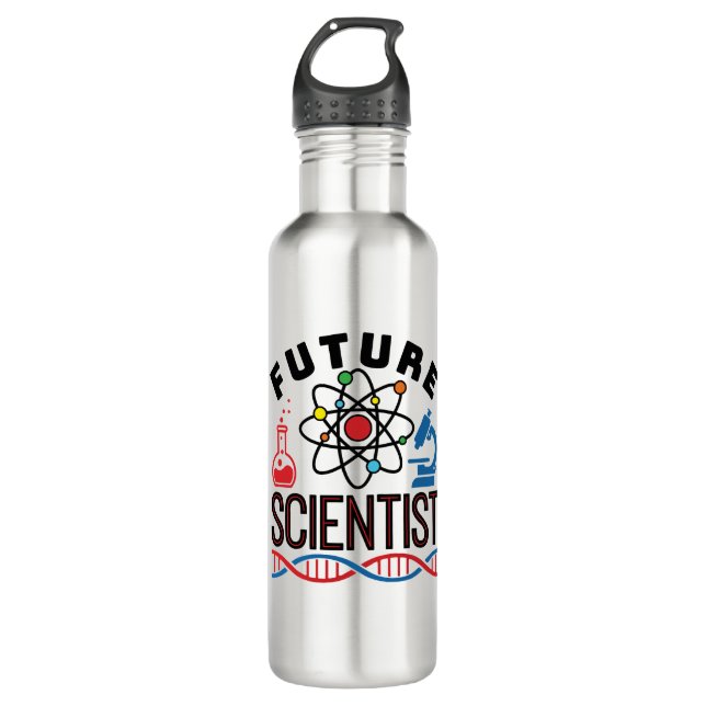 Future Scientist Science Lover STEM 710 Ml Water Bottle (Front)