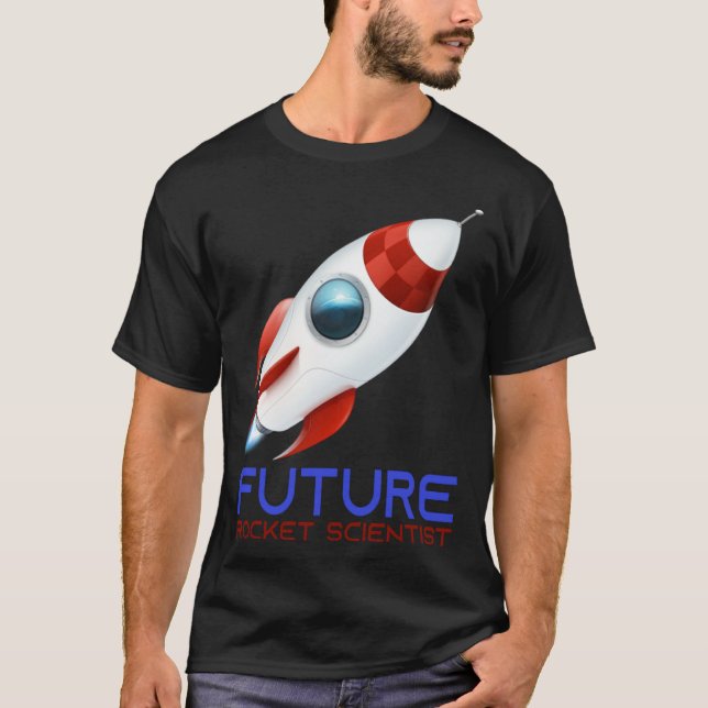 Future Scientist Science Rocket Ship Kids  Astrona T-Shirt (Front)