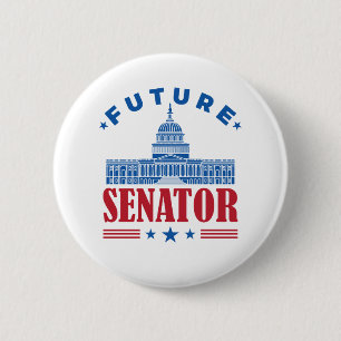 Future Senator 2 Inch Round Button