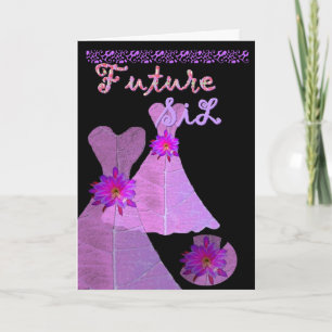 Future Sister-in-Law Bridesmaid PURPLE Gown Invitation