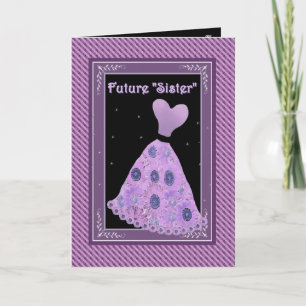 Future Sister-in-Law Bridesmaid - PURPLE Gown Invitation