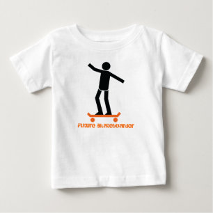 Future skateboarder skateboarding custom baby T-Shirt