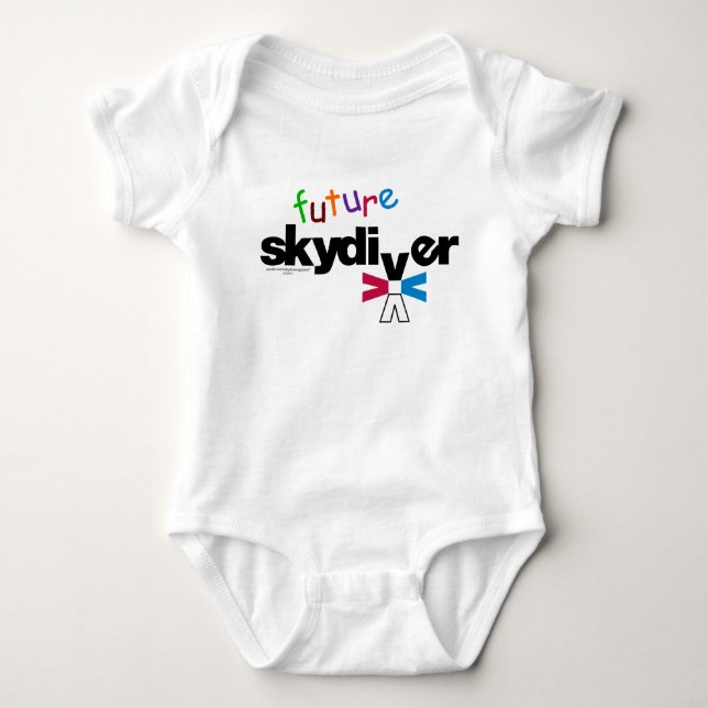 Future Skydiver Baby Bodysuit (Front)