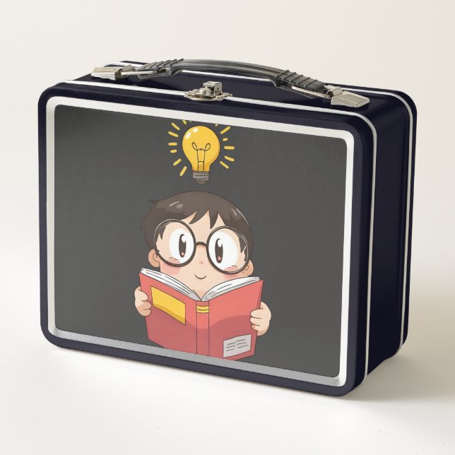 Future Smartypants Graphic | Funny Back to School  Metal Lunch Box (Front)
