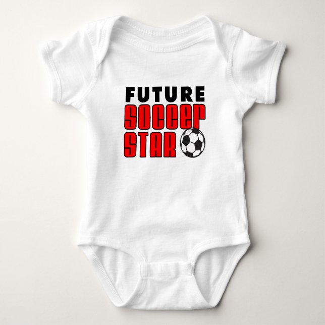 Future Soccer Star Baby Bodysuit (Front)