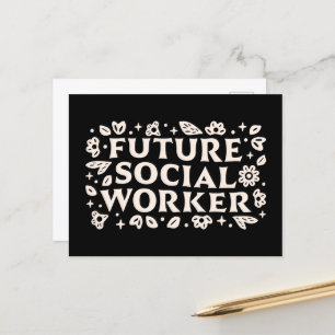 Future social worker student postcard