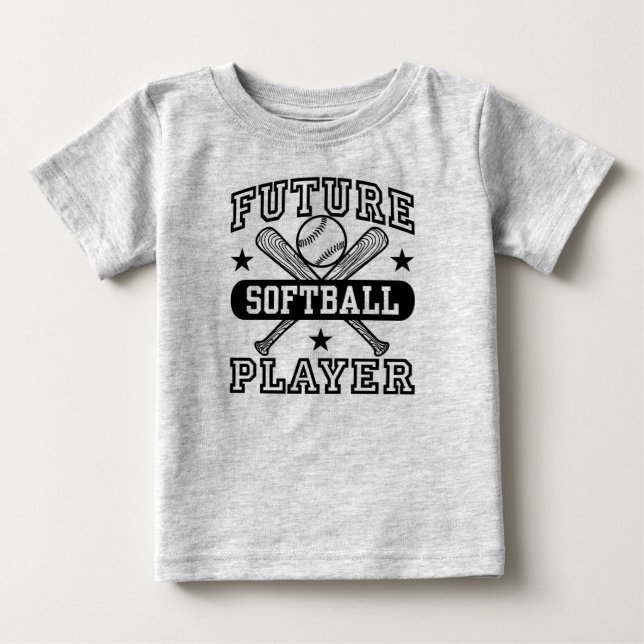 Future Softball Player Baby T-Shirt (Front)