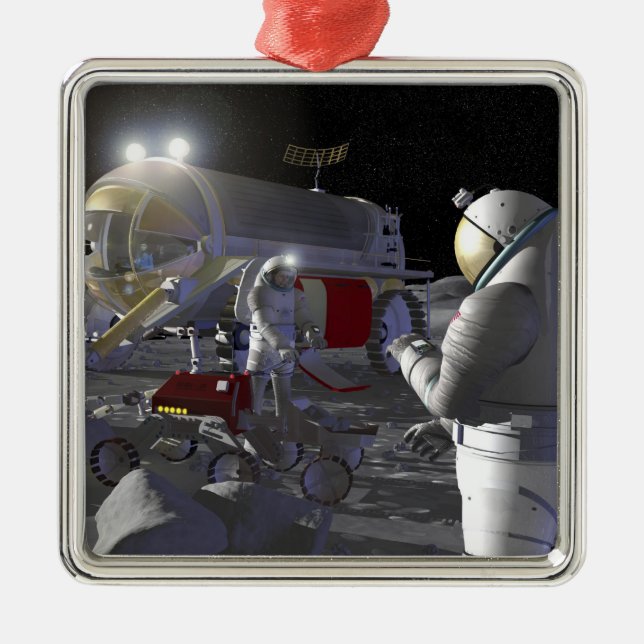 Future space exploration missions 11 metal ornament (Front)