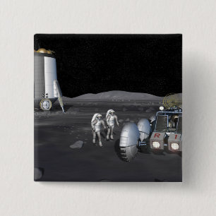 Future space exploration missions 3 2 inch square button