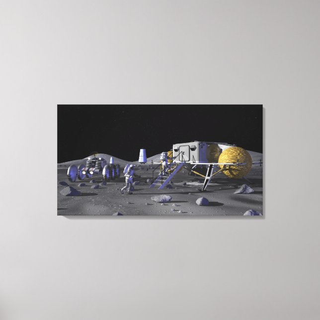 Future space exploration missions 3 canvas print (Front)