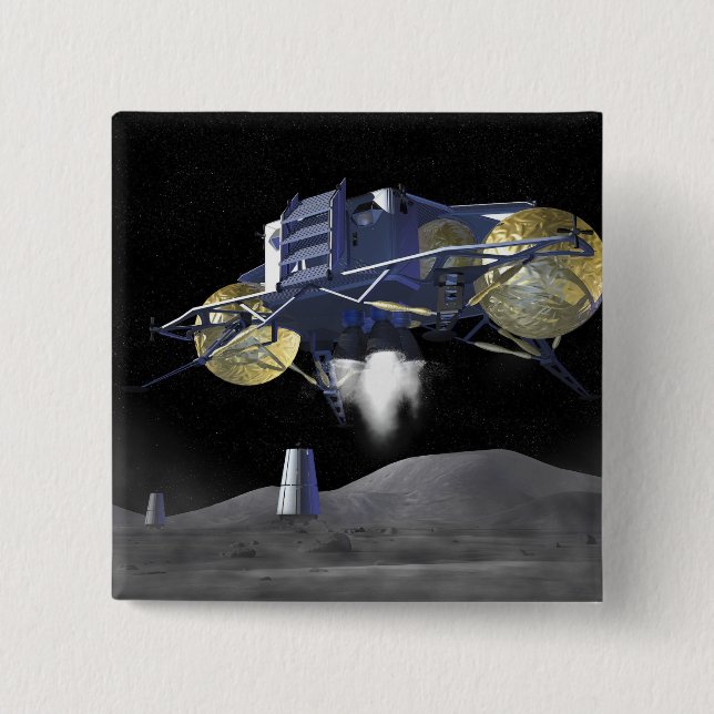 Future space exploration missions 4 2 inch square button (Front)