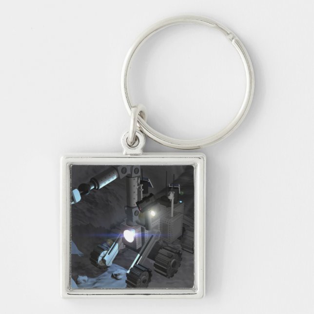 Future space exploration missions 6 keychain (Front)