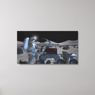 Future space exploration missions 7 canvas print
