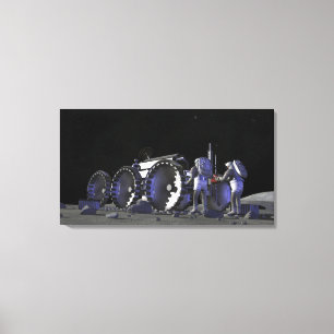 Future space exploration missions 9 canvas print