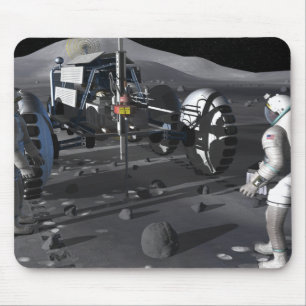 Future space exploration missions mouse pad