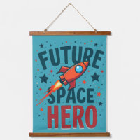 Future Space Hero Retro Rocket Ship Design