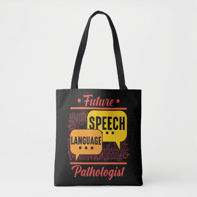 Future Speech Language Pathologist Logopedics Tote Bag (Front)