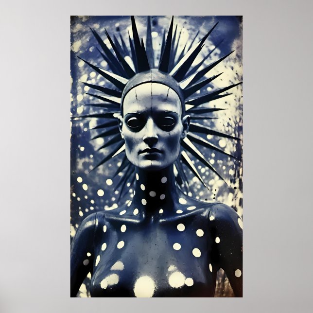 Future Starkness - Ken Gauge Surreal Art Poster (Front)