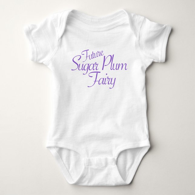 Future Sugar Plum Fairy Nutcracker Baby Bodysuit (Front)