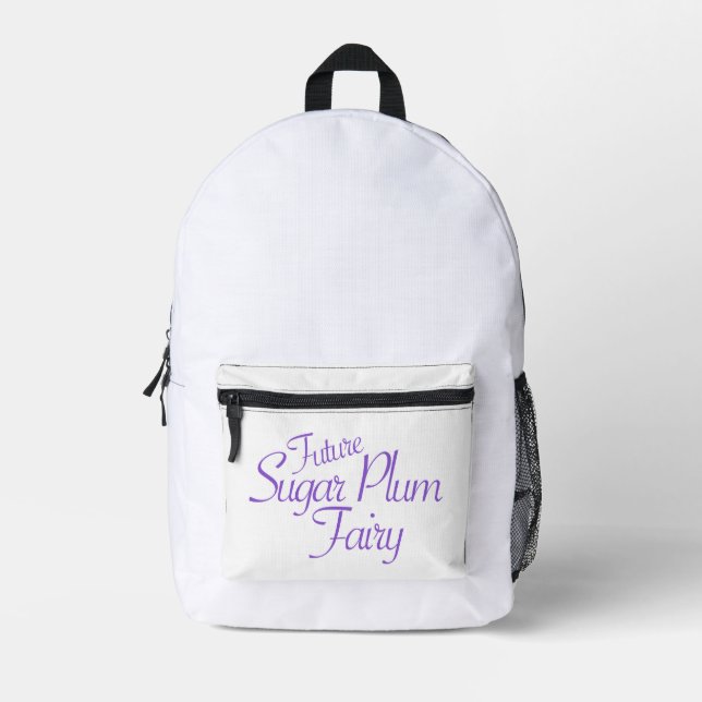 Future Sugar Plum Fairy Nutcracker Printed Backpack (Front)