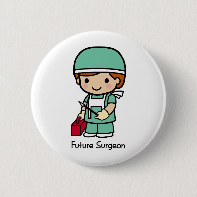 Future Surgeon - Boy 2 Inch Round Button (Front)