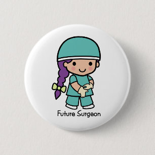 Future Surgeon - Girl 2 Inch Round Button
