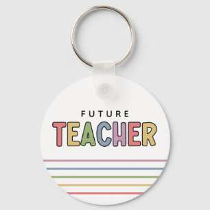 Future Teacher Colourful Cute Keychain