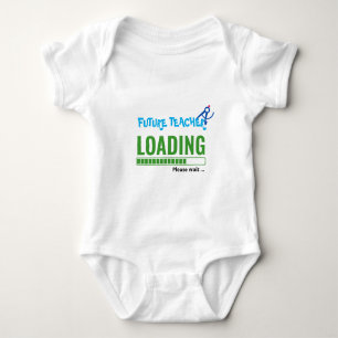 Future Teacher Loading Funny Personalized Unisex Baby Bodysuit