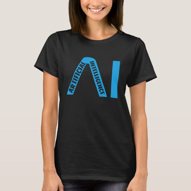 Future Technology Robot Assistant AI Artificial In T-Shirt (Front)