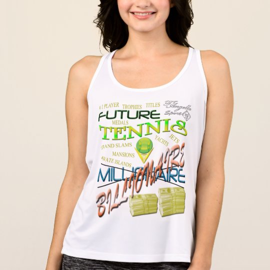 Future tennis billionaire Performance Tank top