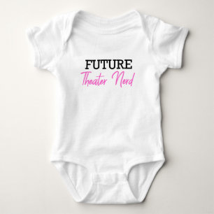 Future Theatre Nerd Pink Baby Bodysuit